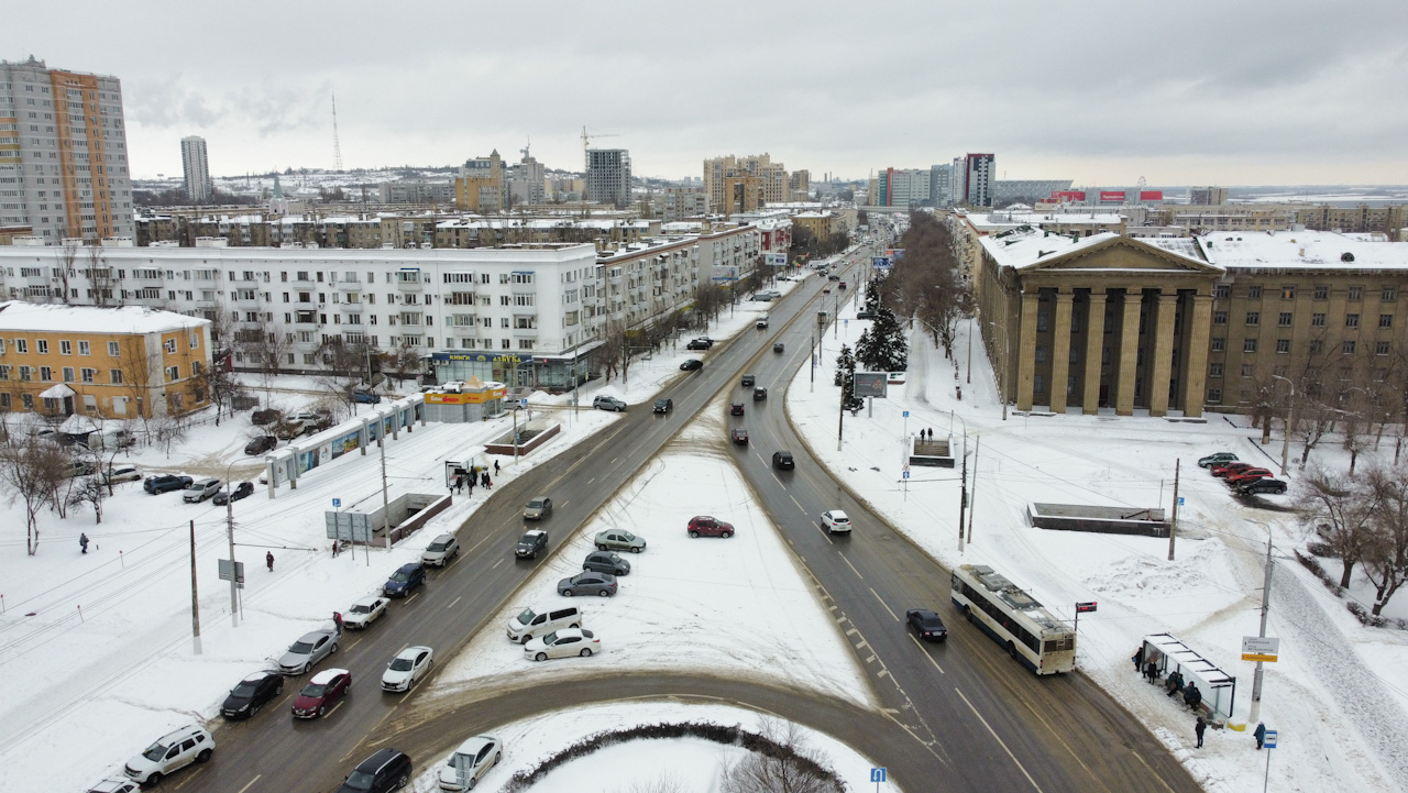 Волгоград — Троллейбусные линии: [1 и 4] Центральная сеть