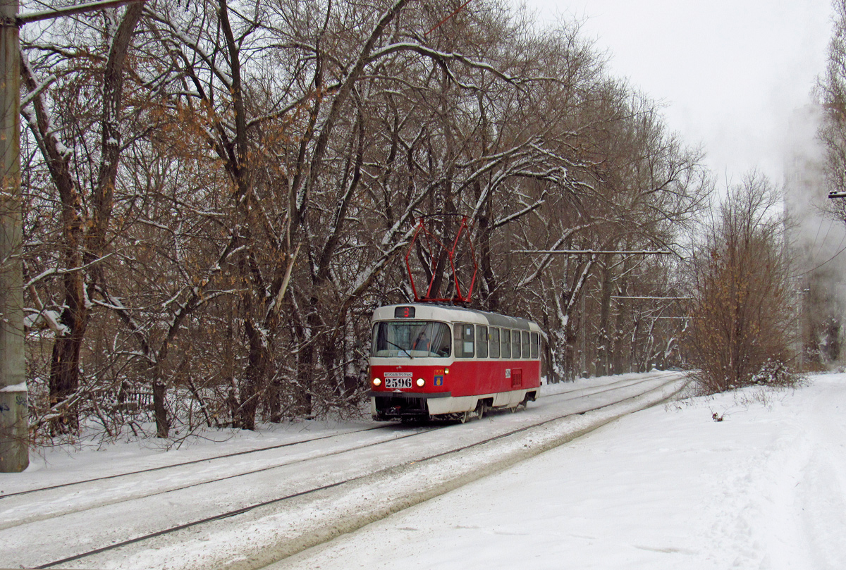Волгоград, Tatra T3SU (двухдверная) № 2596