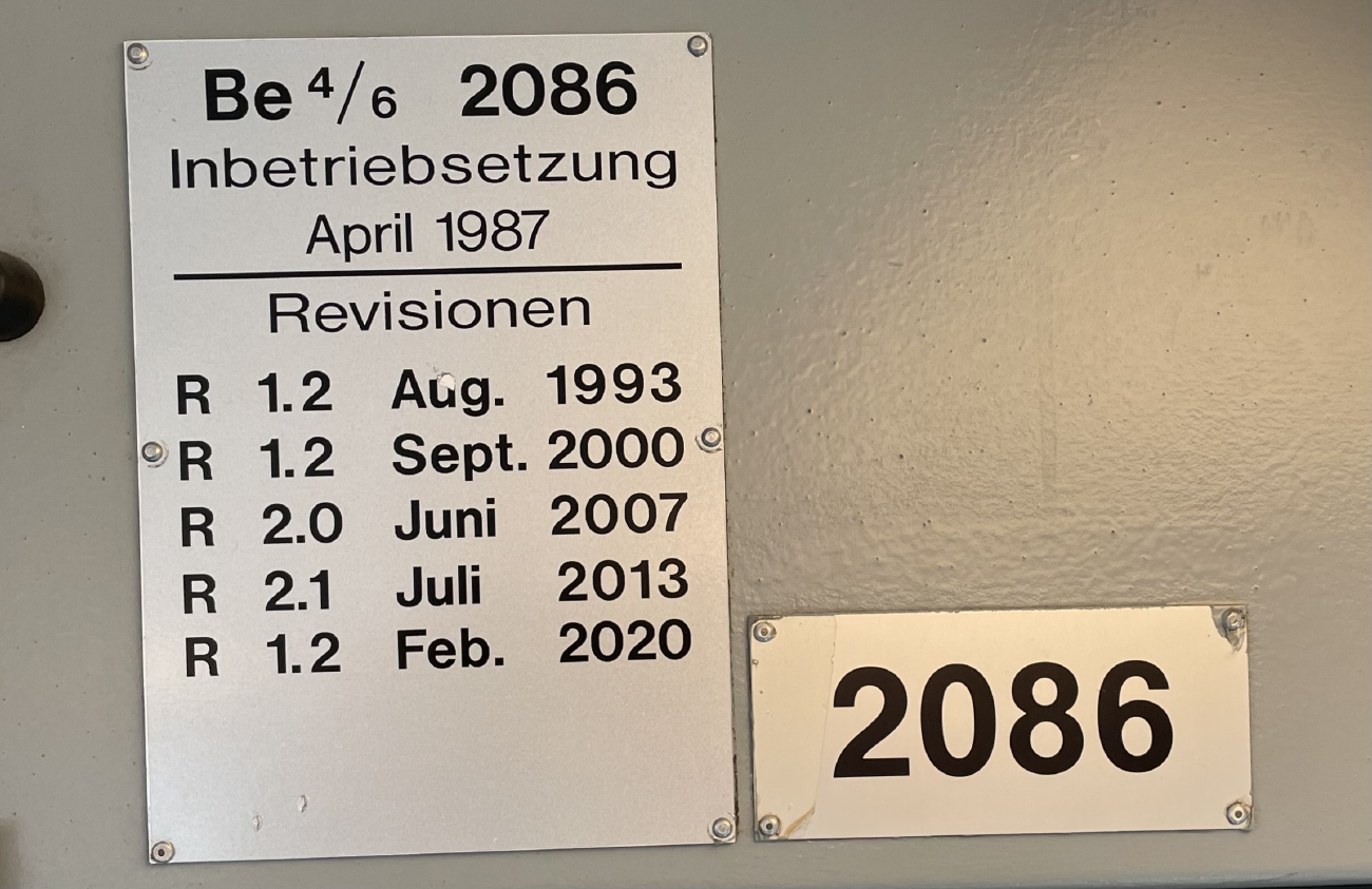 Цюрих, SWP/SIG/BBC Be 4/6 "Tram 2000" № 2086