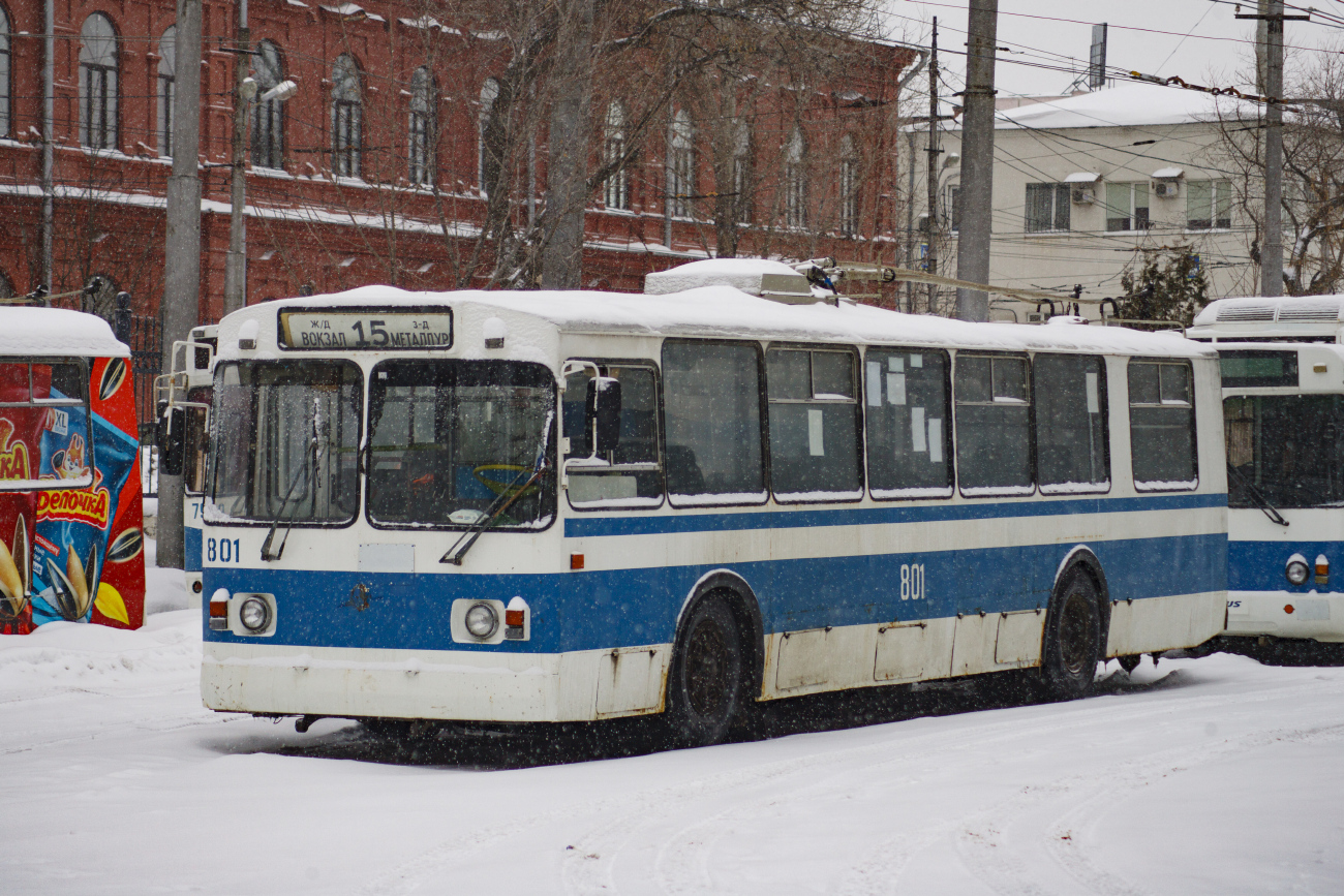 Самара, ЗиУ-682Г-016 (018) № 801; Самара — Троллейбусное депо № 1