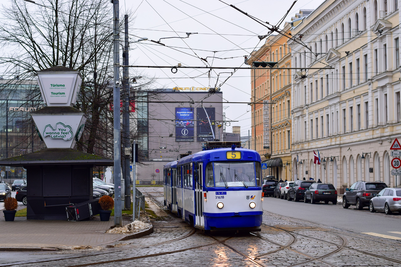 Рига, Tatra T3A № 31618