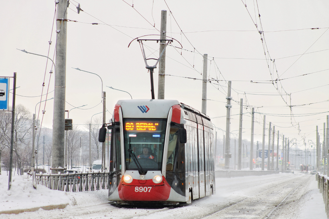Санкт-Петербург, 71-801 (Alstom Citadis 301 CIS) № 8907