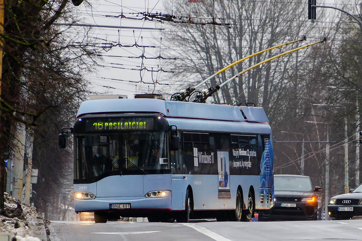 Vilnius, Solaris Trollino II 15 AC č. 2691