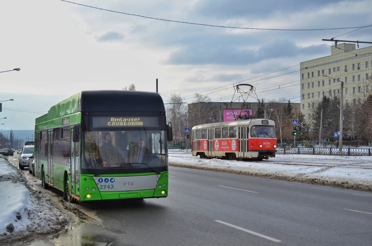 Харьков, PTS 12 № 2743; Харьков — Транспортовка 23.01.2022 — поездка "История Харьковского троллейбуса" в честь 20-летия сайта "Харьков транспортный"