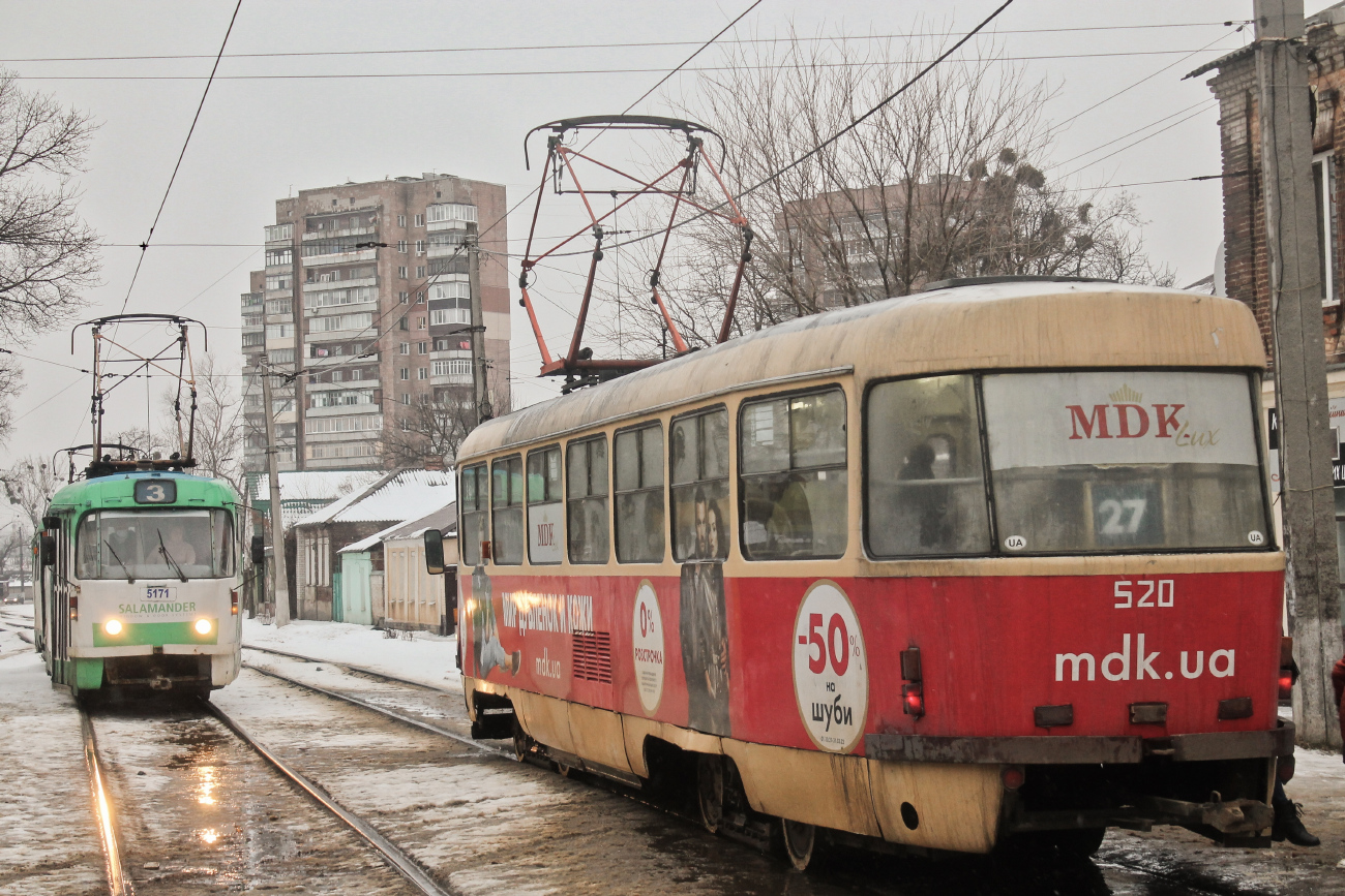 Харьков, Tatra T3SUCS № 520