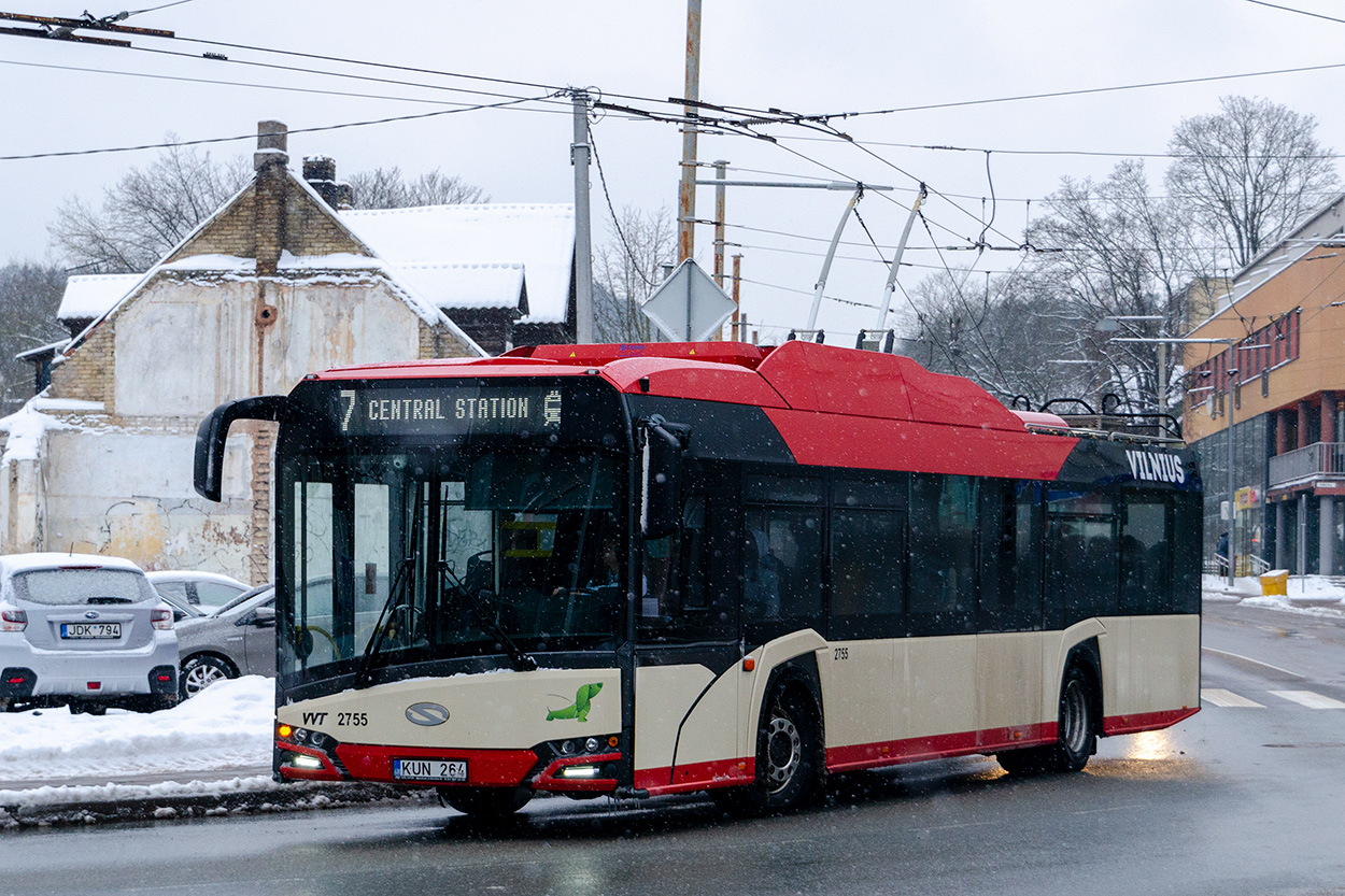 Вильнюс, Solaris Trollino IV 12 Škoda № 2755
