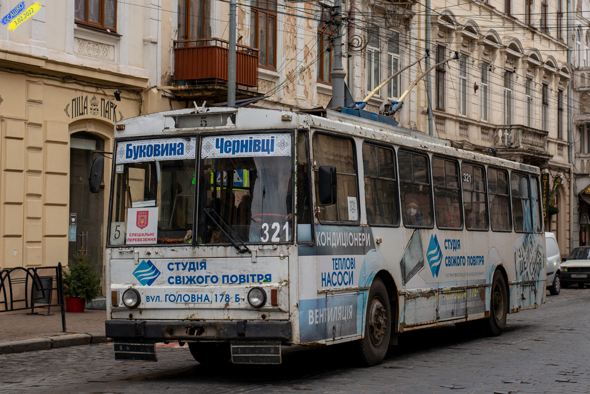 Черновцы, Škoda 14Tr89/6 № 321