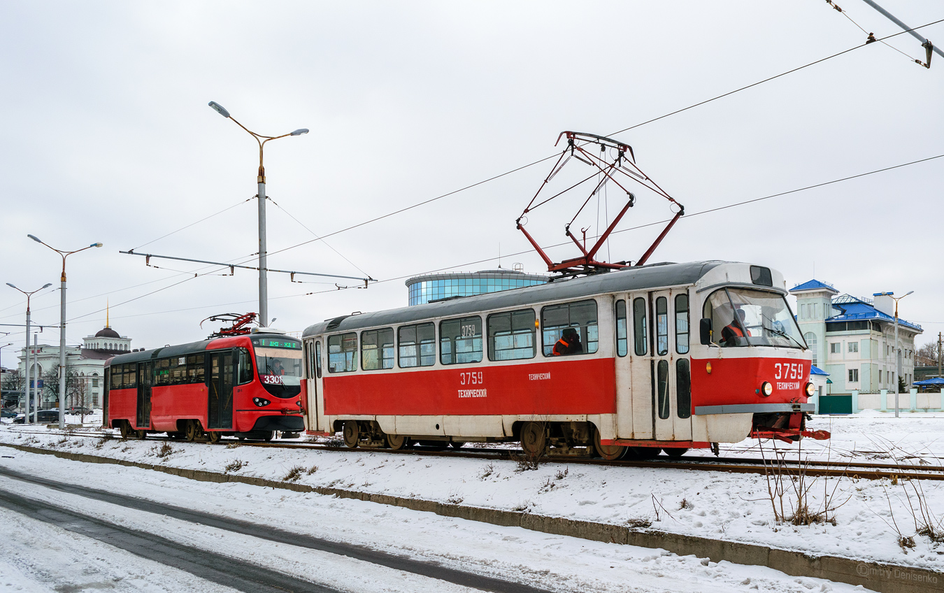 Донецк, Tatra T3SU (двухдверная) № 3759 (Т-759)