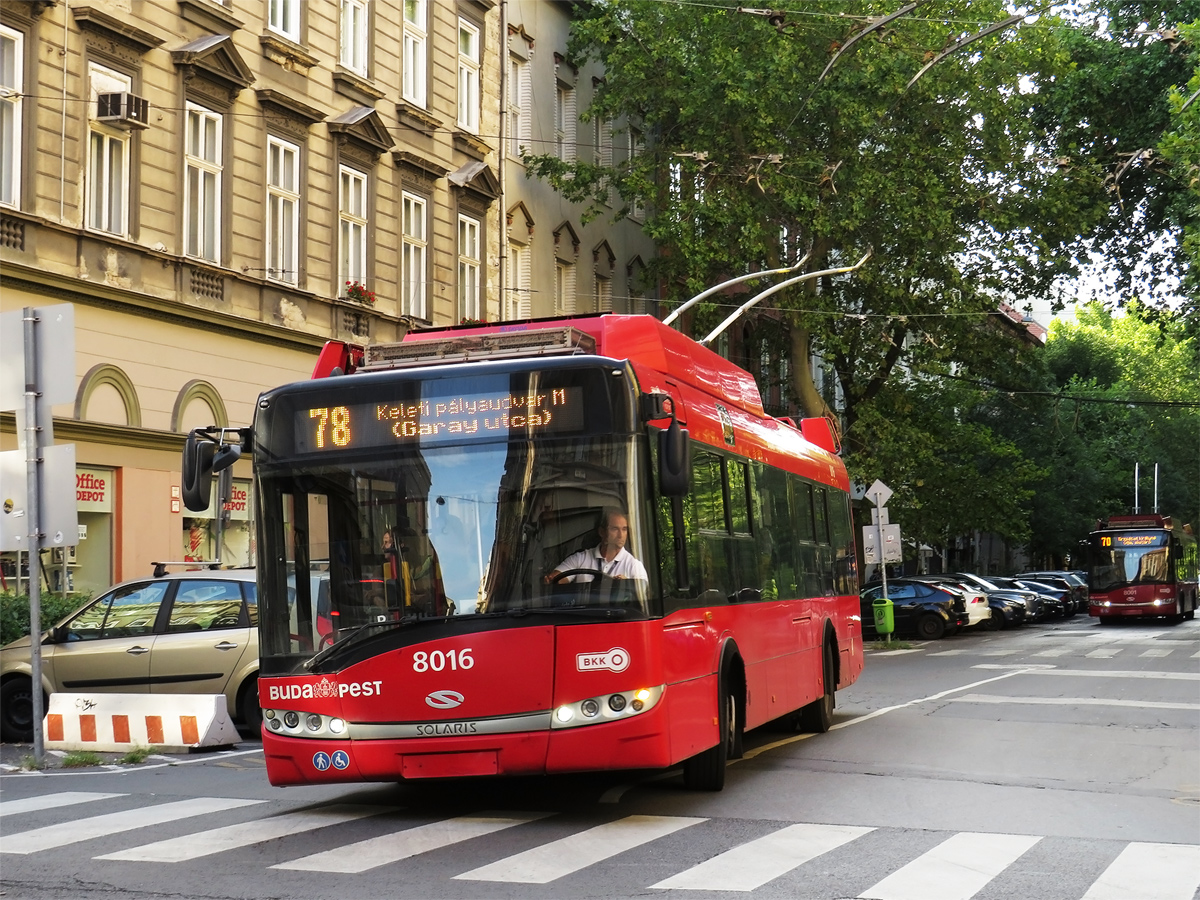 Будапешт, Solaris Trollino III 12 Škoda № 8016