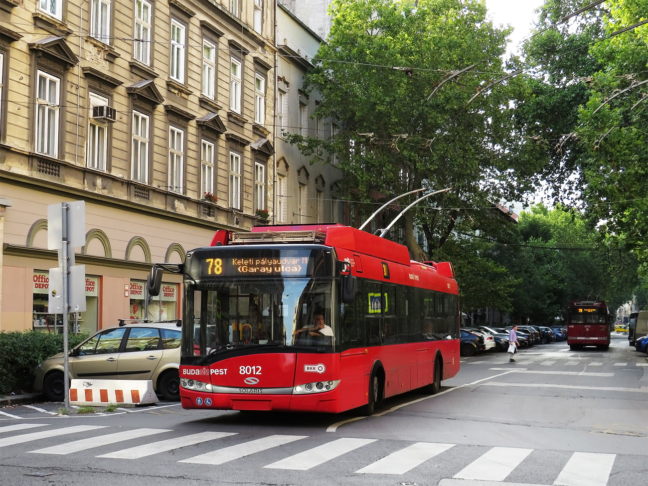 Будапешт, Solaris Trollino III 12 Škoda № 8012