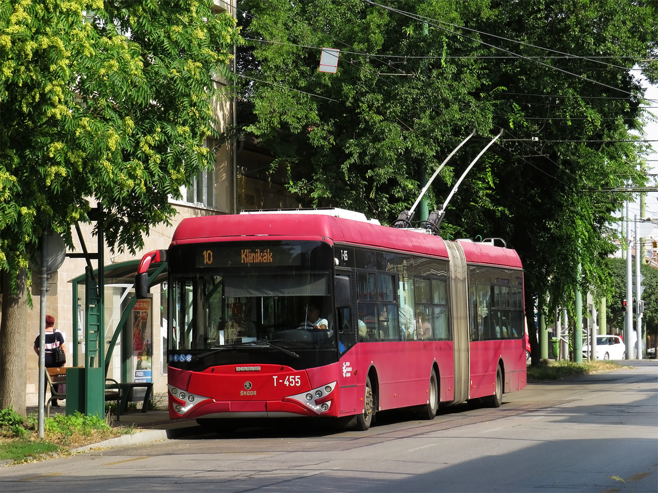 Szeged, Ikarus-Škoda Tr187.2 č. T-455 Szeged, Ikarus-Škoda Tr187.2 č. T-455