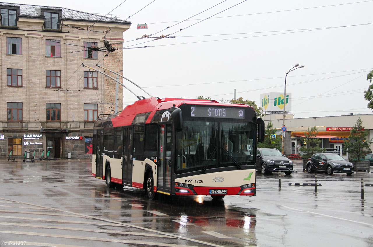 Вильнюс, Solaris Trollino IV 12 Škoda № 1726