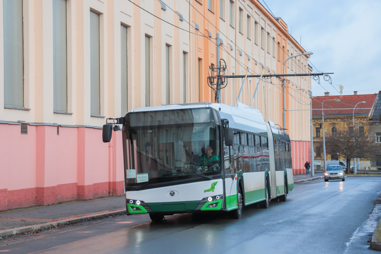 Plzeň, Škoda 27Tr Solaris IV nr. 603; Plzeň — Brand new trolleybuses from the Škoda factory
