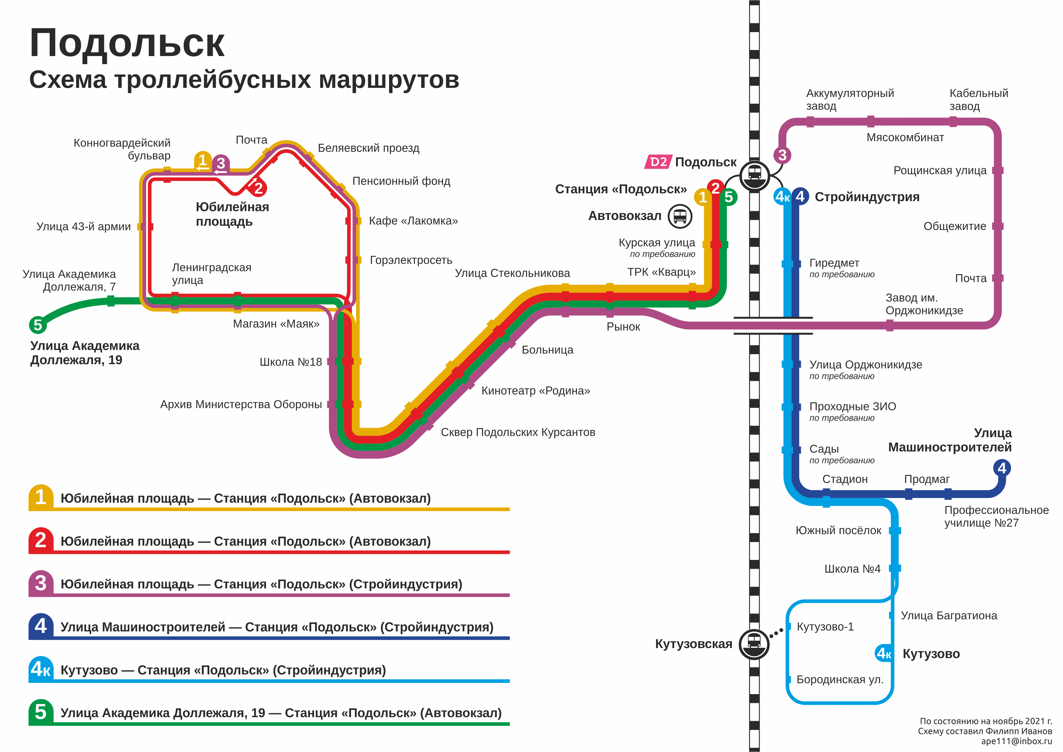 Подольск — Схемы