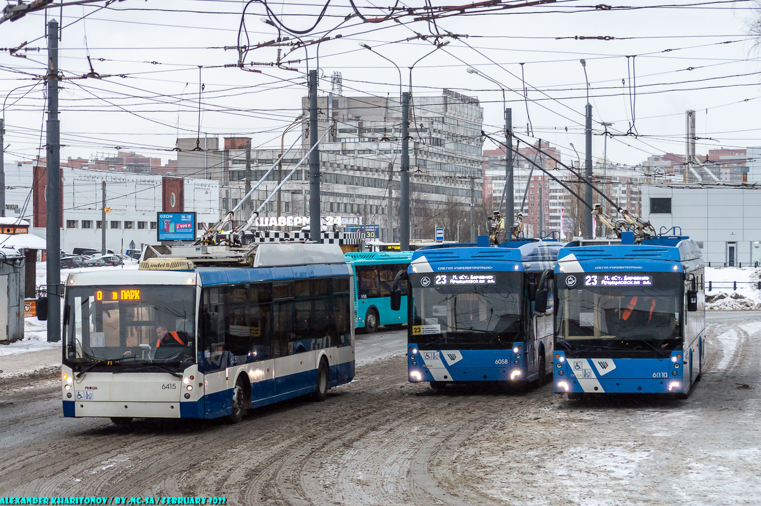 Санкт-Петербург, Тролза-5265.00 «Мегаполис» № 6415; Санкт-Петербург, Тролза-5265.08 «Мегаполис» № 6010
