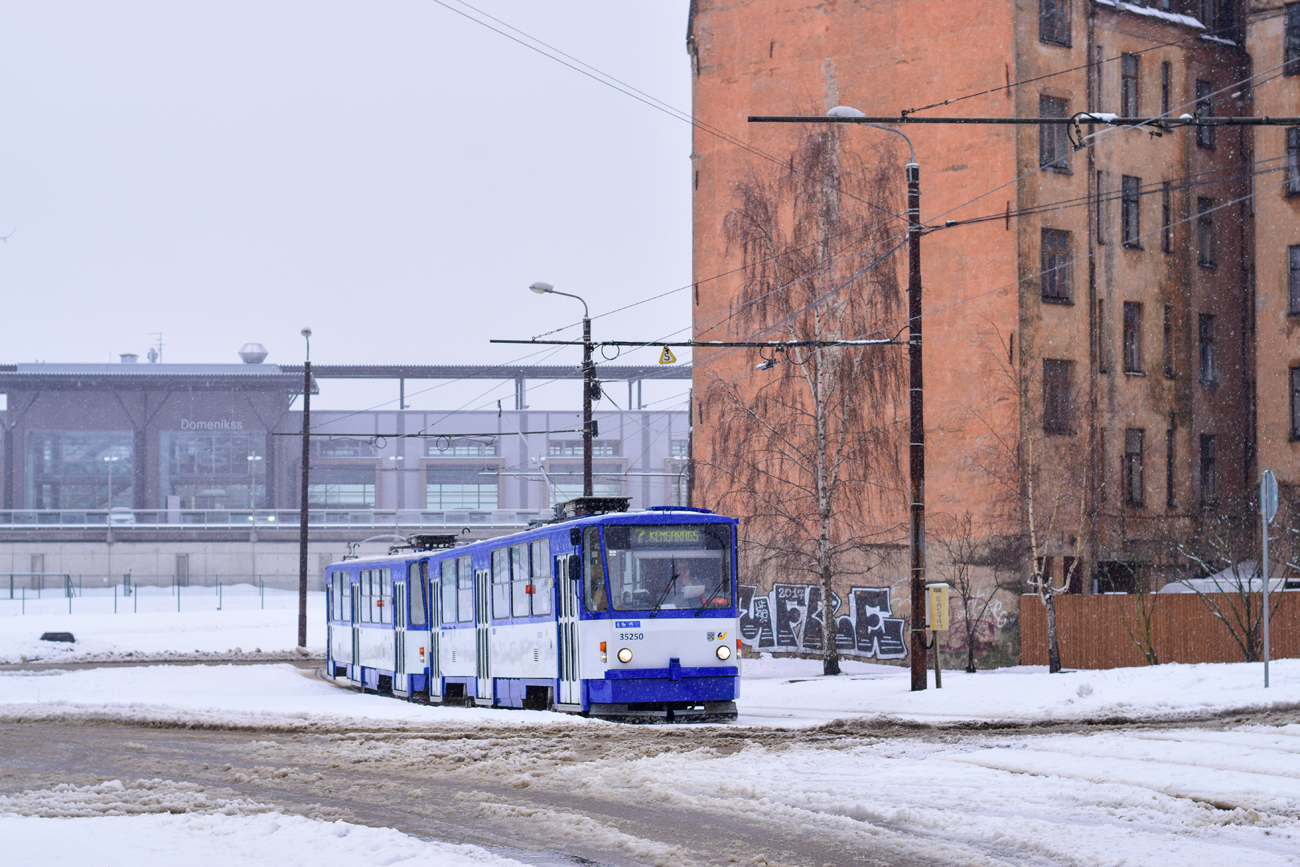 Рига, Tatra T3MR (T6B5-R) № 35250 Рига, Tatra T3MR (T6B5-R) № 35250
