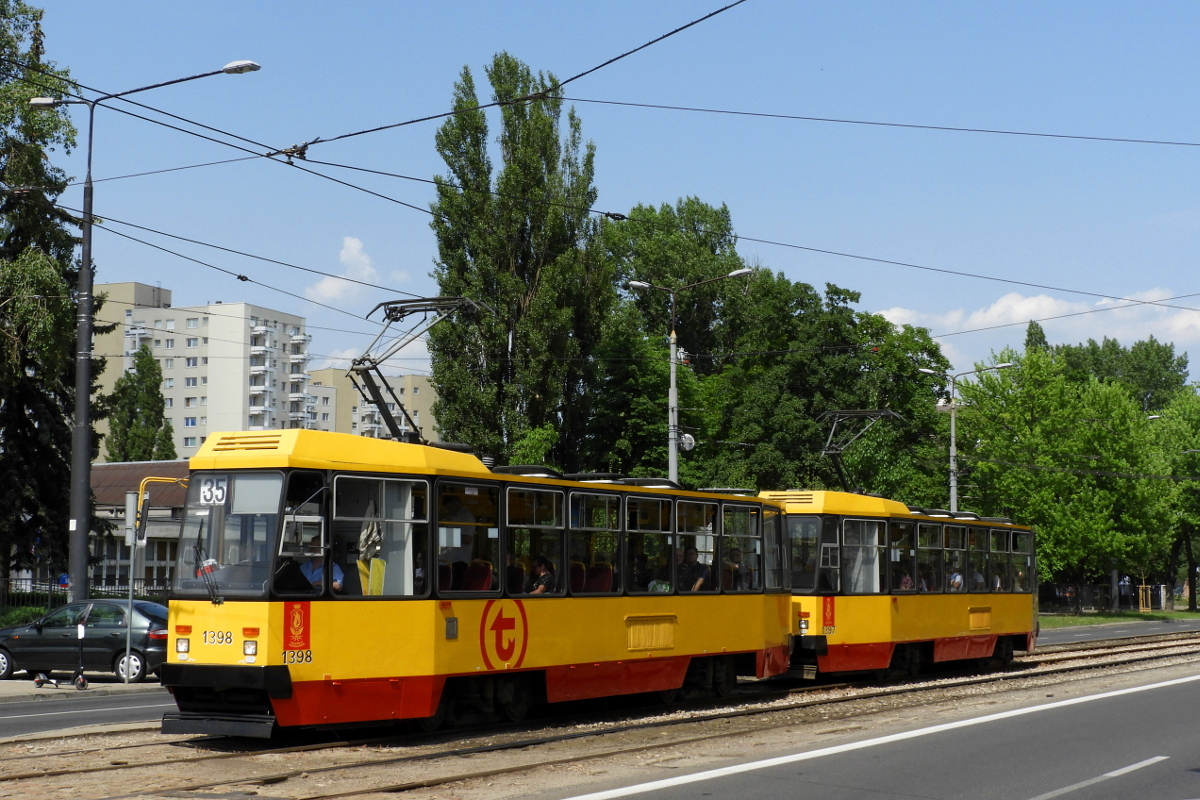 Варшава, Konstal 105Ne № 1398