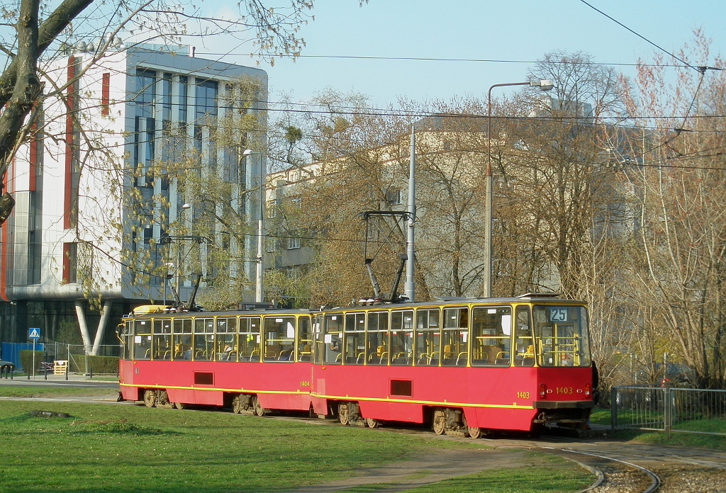 Варшава, Konstal 105Ne № 1403