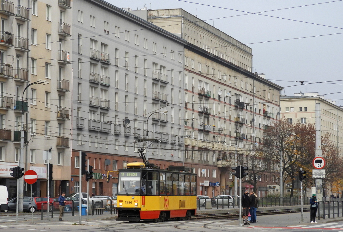 Варшава, Konstal 105Ni № 1386