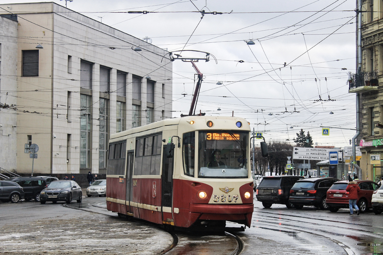 Санкт-Петербург, ЛМ-68М2 (мод. СПб ГЭТ) № 3607