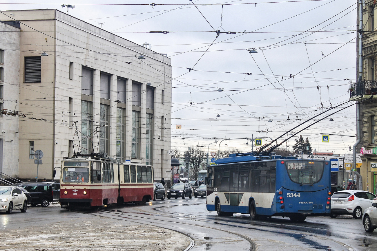 Санкт-Петербург, ВМЗ-5298.01 «Авангард» № 5344; Санкт-Петербург, ЛВС-86К № 3019