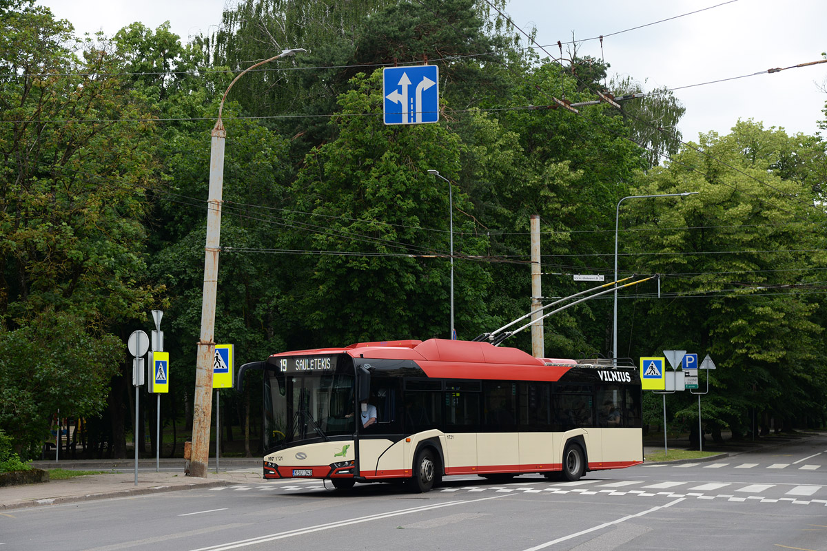 Вильнюс, Solaris Trollino IV 12 Škoda № 1721; Вильнюс — Временные плановые изменения движения