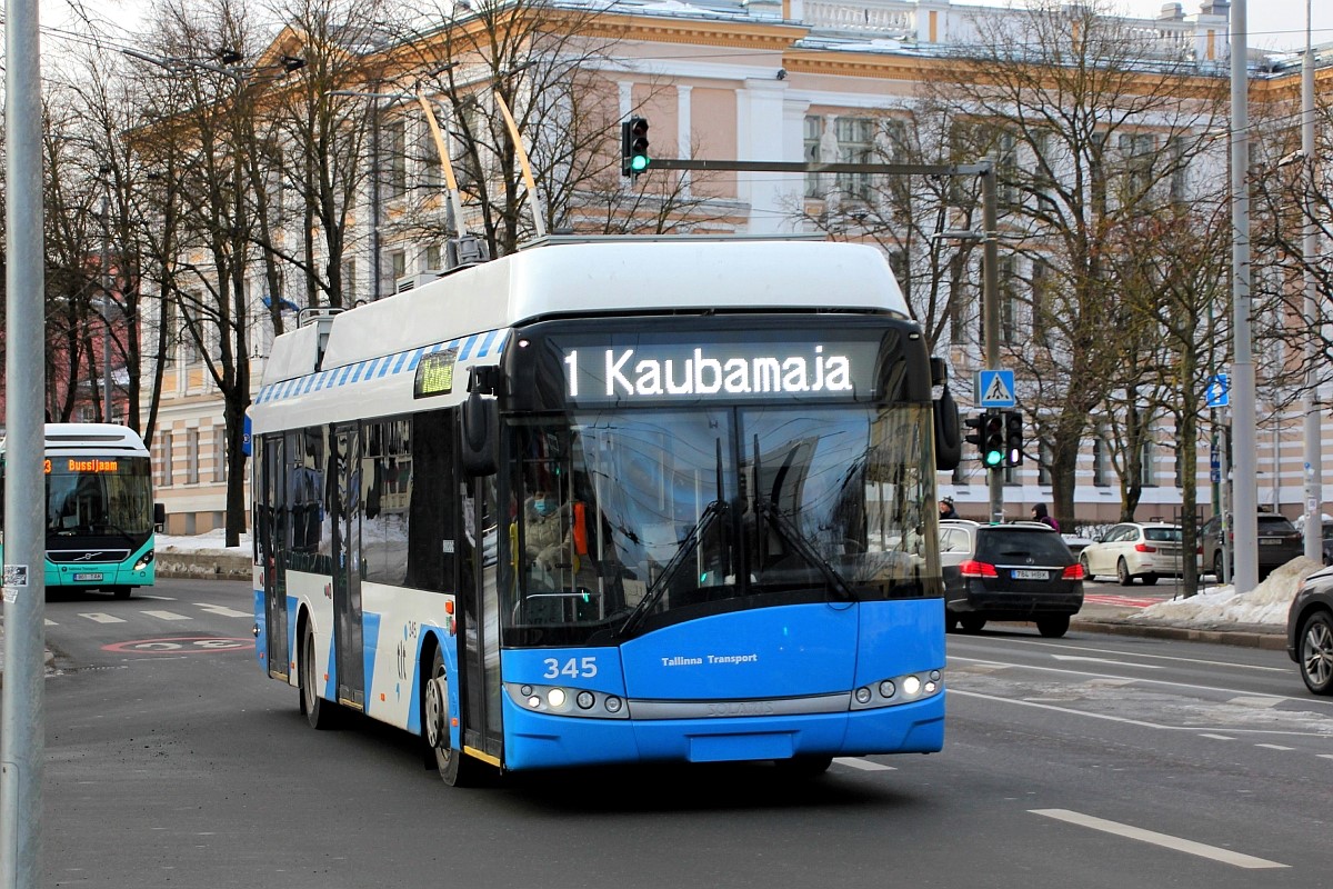 Таллин, Solaris Trollino III 12 AC № 345