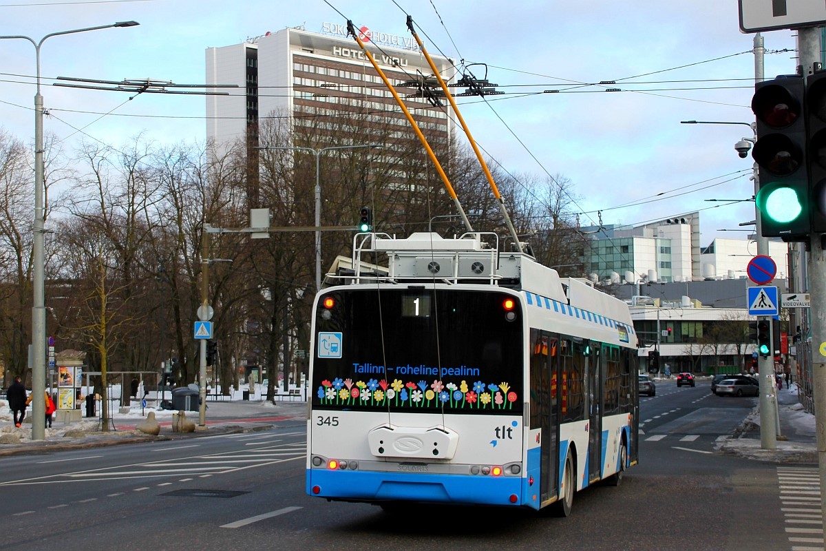 Таллин, Solaris Trollino III 12 AC № 345