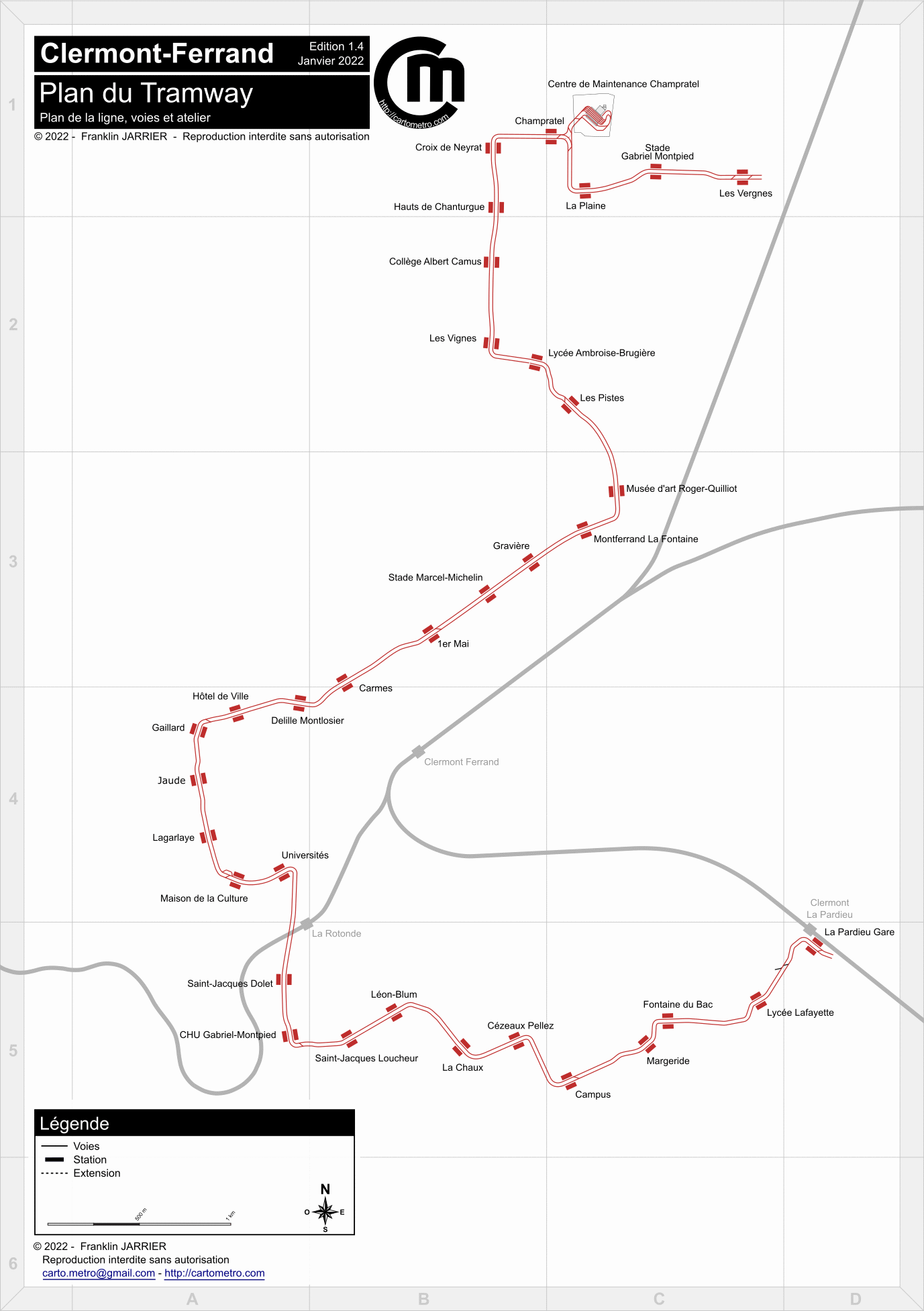 Clermont-Ferrand — Maps