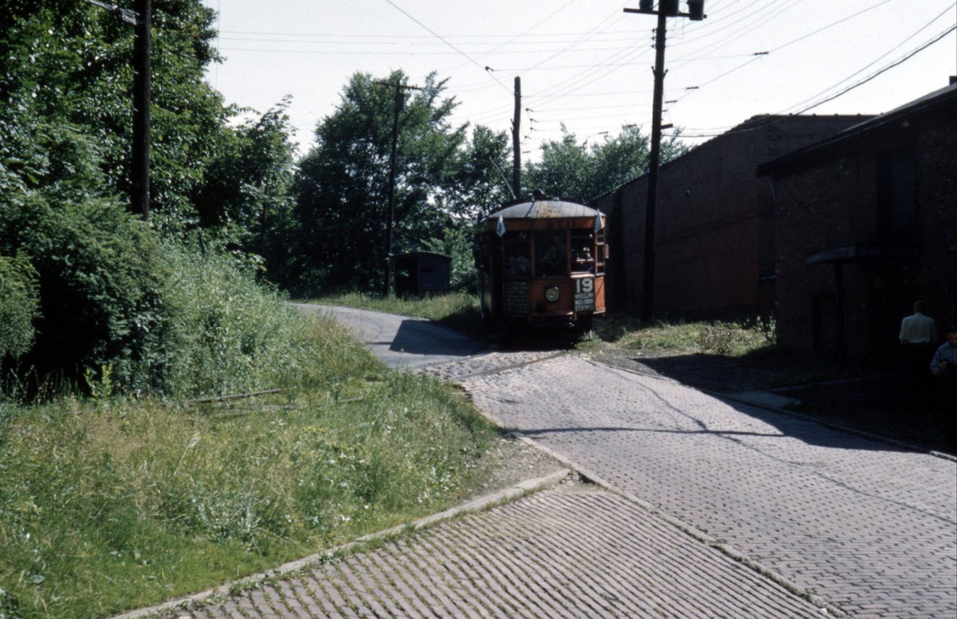 Western Pennsylvania, Cincinnati 4-axle motor car — 711; Western Pennsylvania — July 13, 1952 — Final trip of Irwin-Greensburg line