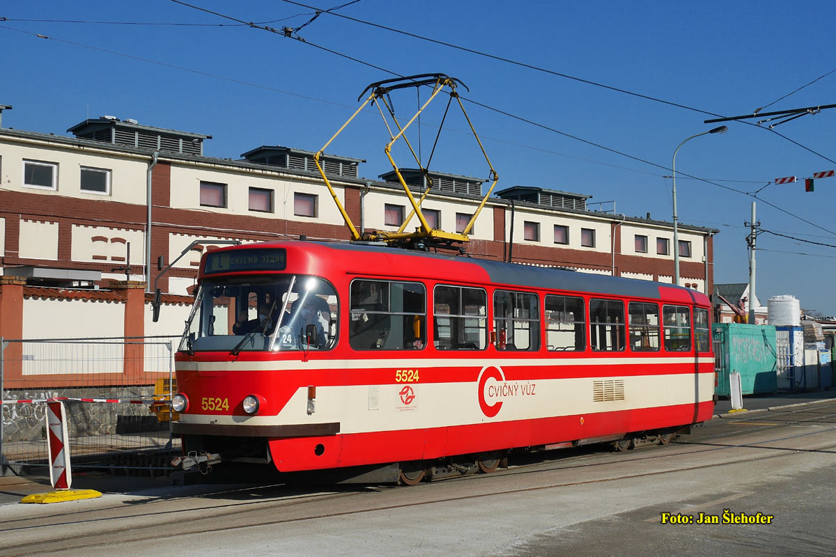 Прага, Tatra T3R.P № 5524