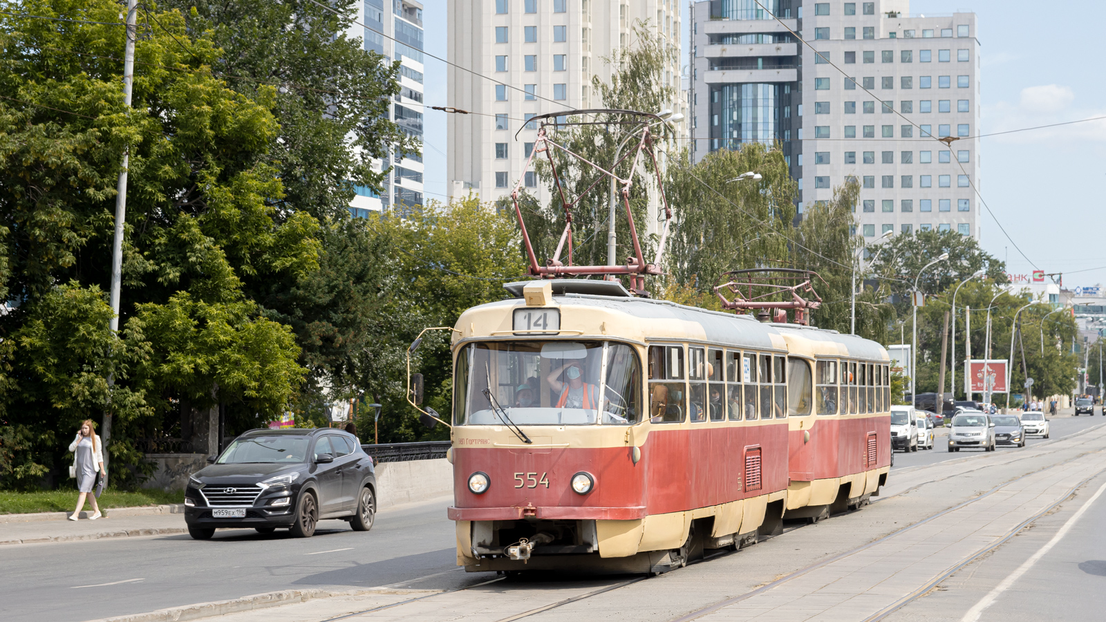 Екатеринбург, Tatra T3SU № 554