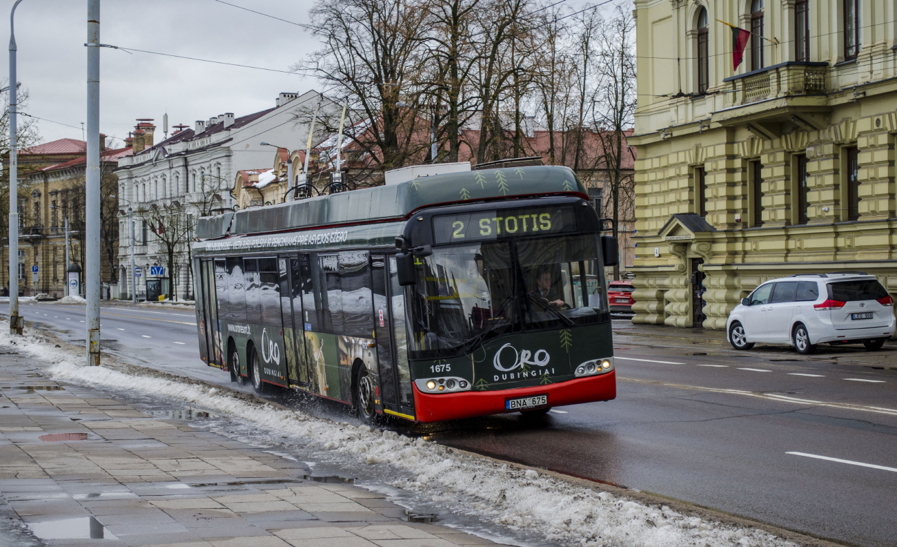 Vilnius, Solaris Trollino II 15 AC č. 1675