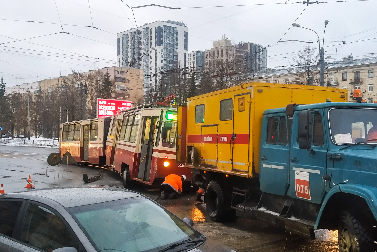 Санкт-Петербург, ЛВС-86К № 3035; Санкт-Петербург — Происшествия