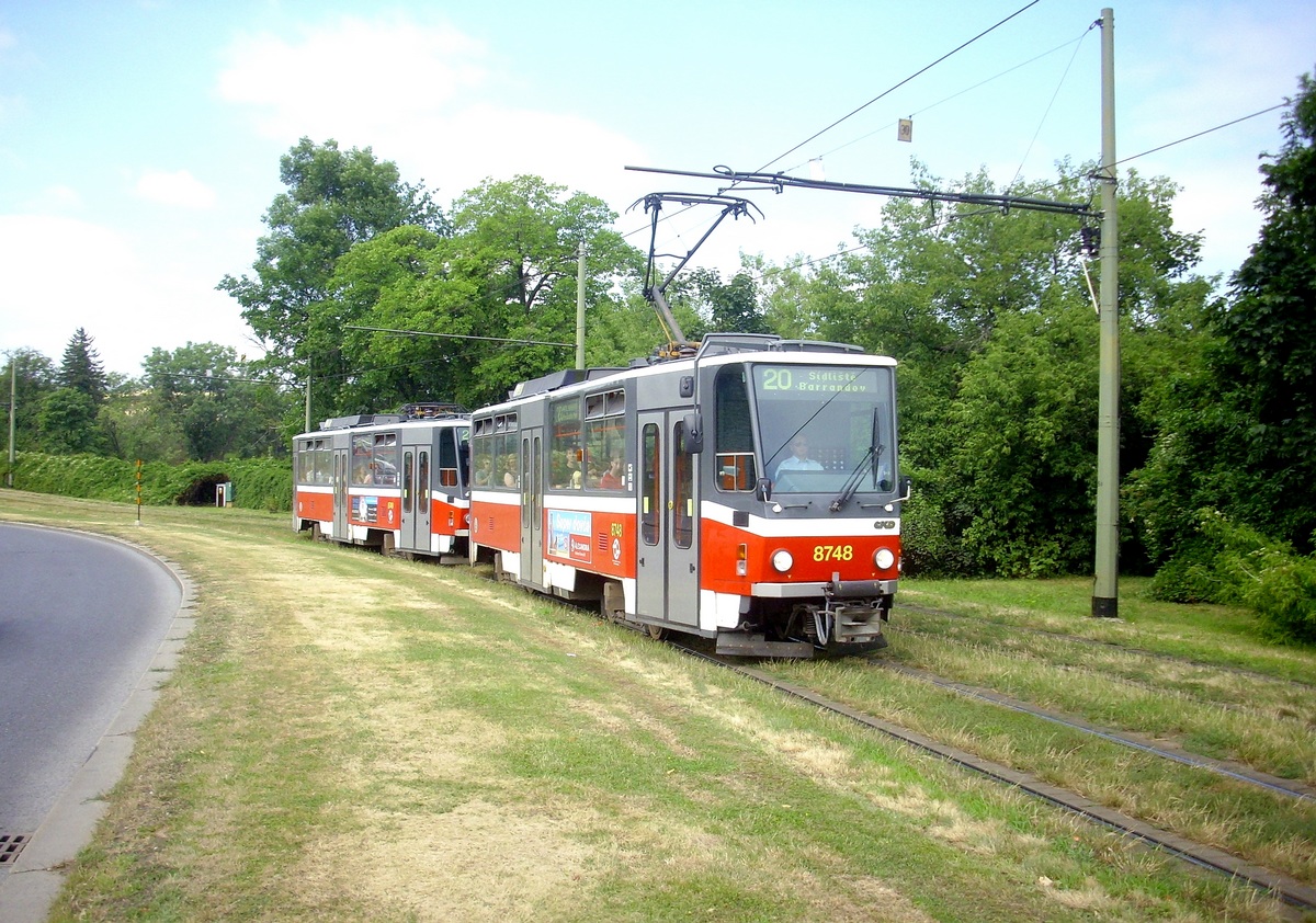 Прага, Tatra T6A5 № 8748 Прага, Tatra T6A5 № 8748