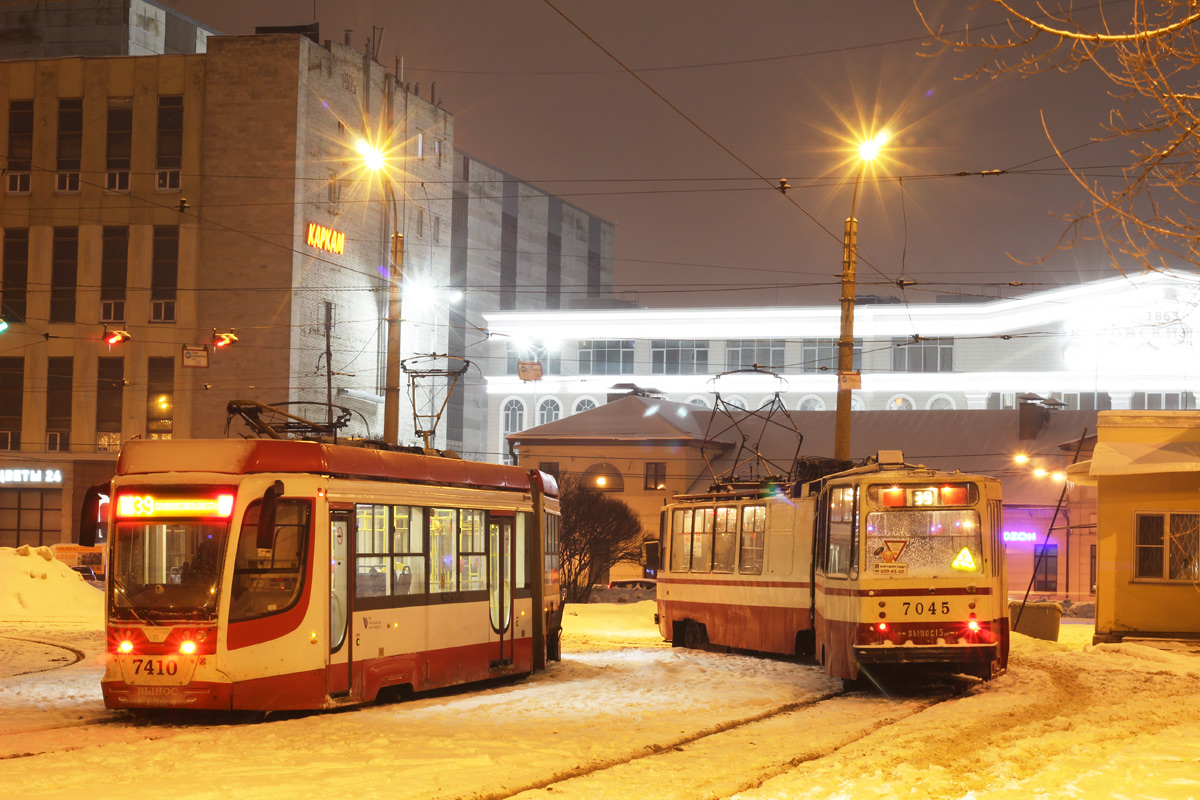 Санкт-Петербург, ЛВС-86К № 7045; Санкт-Петербург — Конечные станции и разворотные кольца