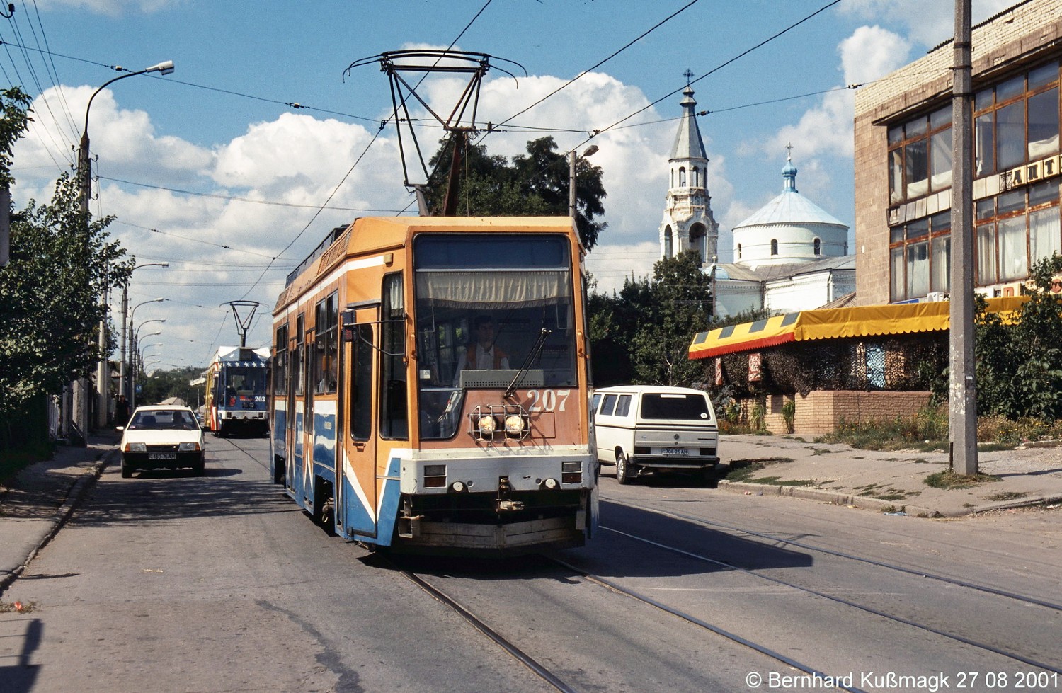 Luhansk, LT-10 Nr. 207; Luhansk — Fan trip on LT-10 tram cars — 27/08/2001