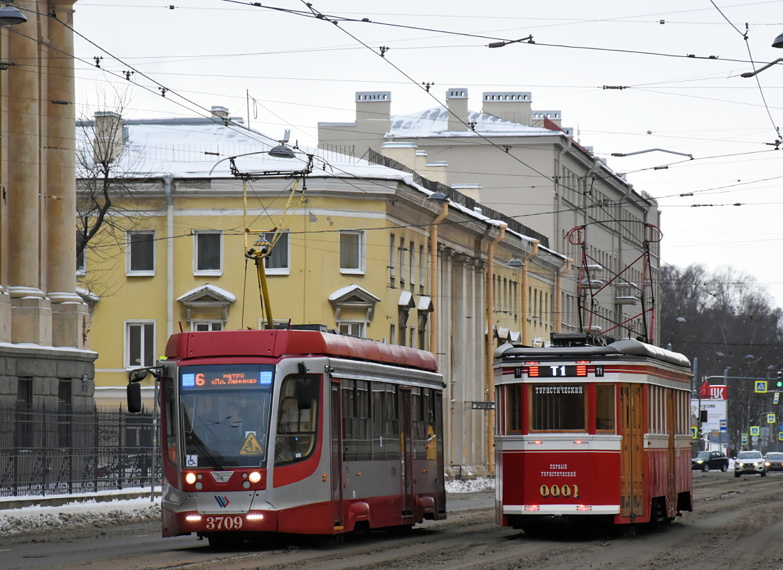 Санкт-Петербург, 71-623-03 № 3709; Санкт-Петербург, ЛМ-99/33 № 0001