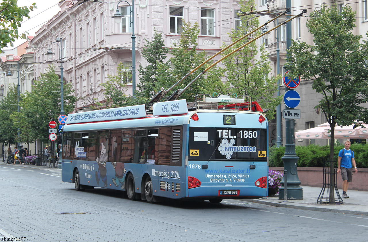 Вильнюс, Solaris Trollino II 15 AC № 1676