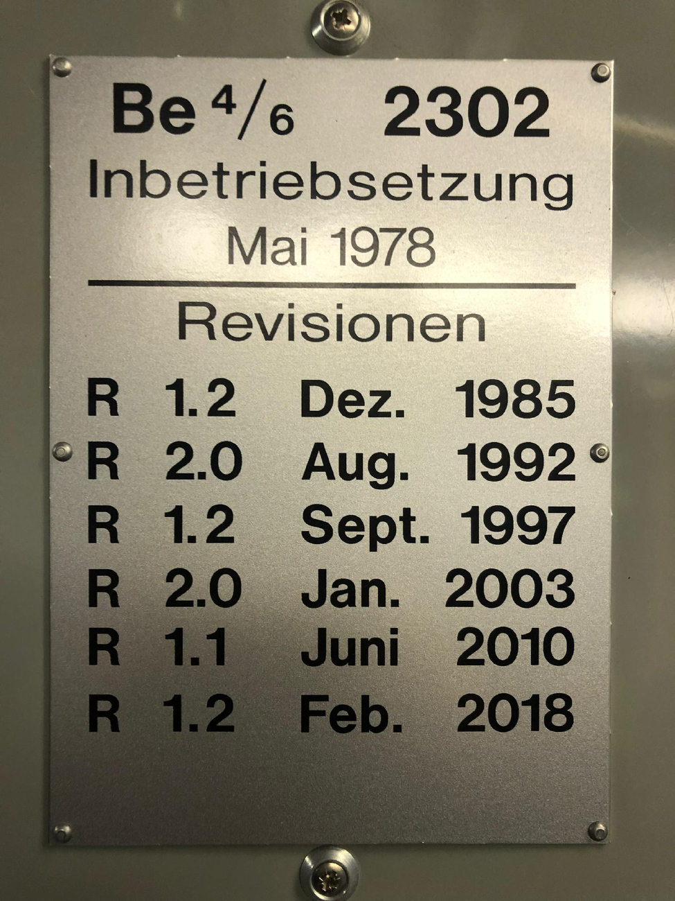 Цюрих, SWS/SWP/BBC Be 4/6 "Tram 2000" (без кабины) № 2302