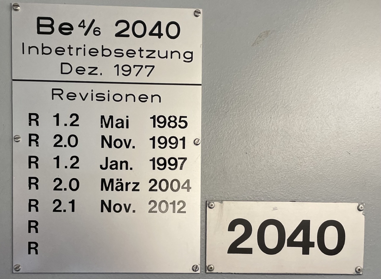 Цюрих, SWS/SWP/BBC Be 4/6 "Tram 2000" № 2040