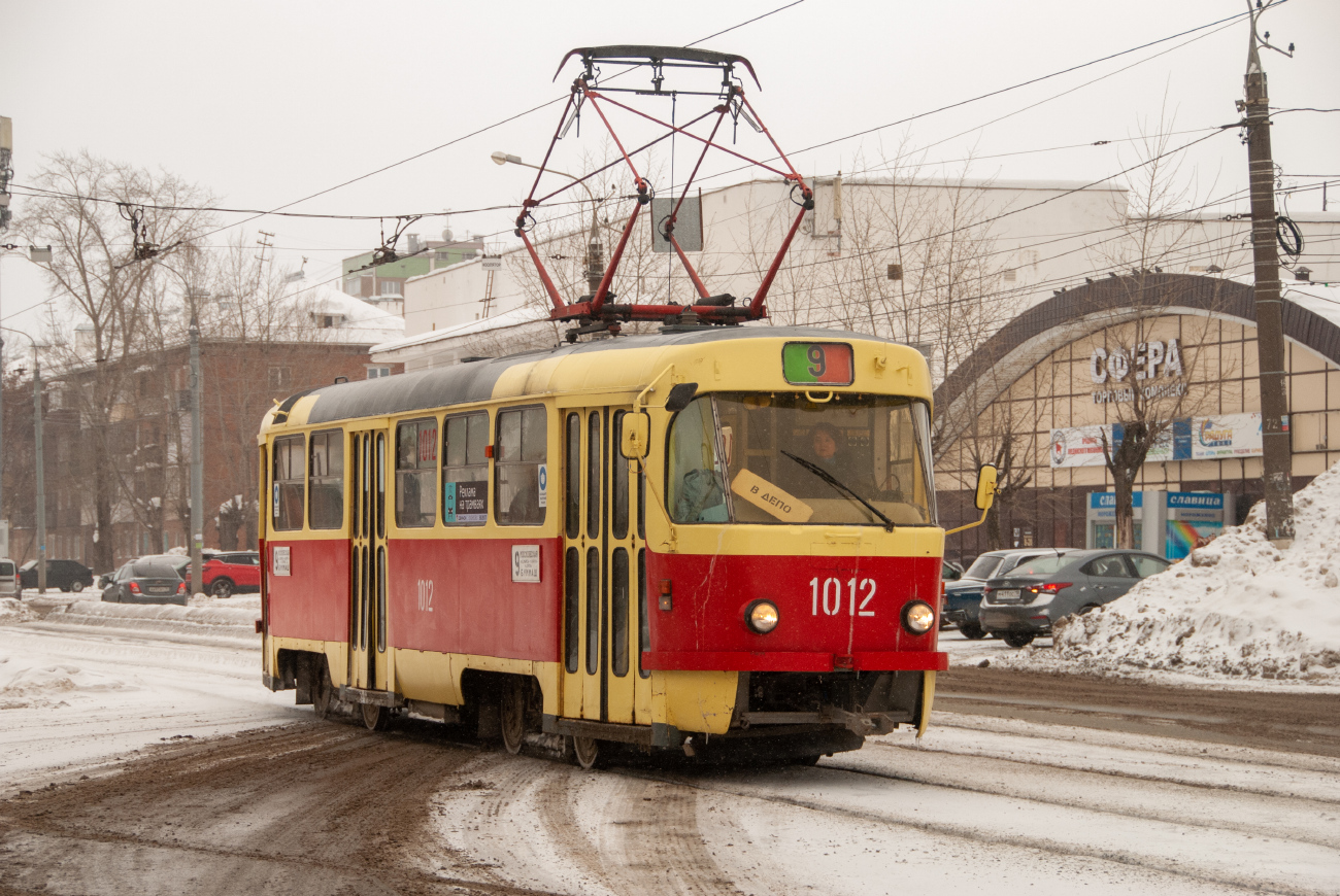 Ижевск, Tatra T3SU мод. Ижевск № 1012