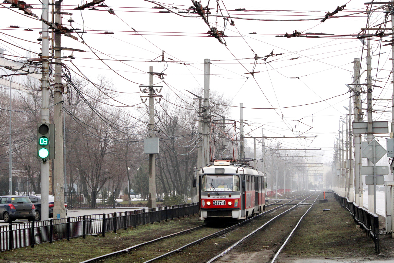 Волгоград, МТТА-2 № 5874; Волгоград, МТТА-2 № 5877; Волгоград — Трамвайные линии: [5] Пятое депо — Скоростной трамвай