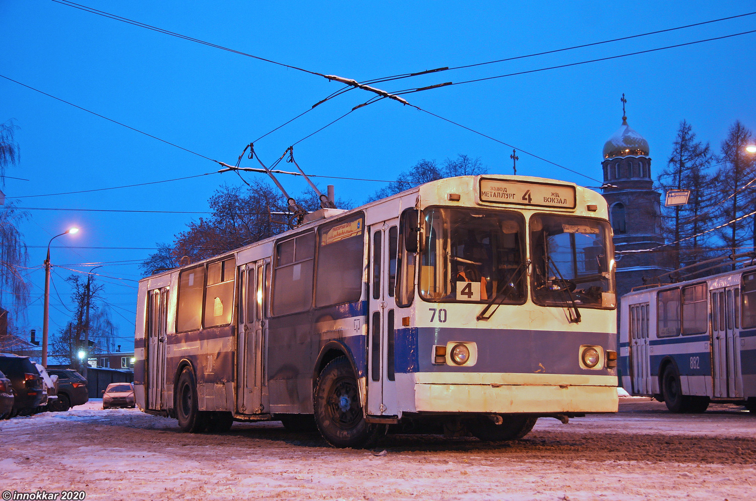 Самара, ЗиУ-682Г [Г00] № 70; Самара — Конечные станции и кольца (троллейбус)