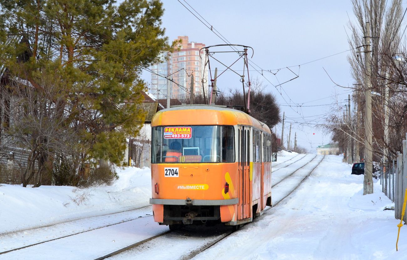 Volgograd, Tatra T3SU # 2704