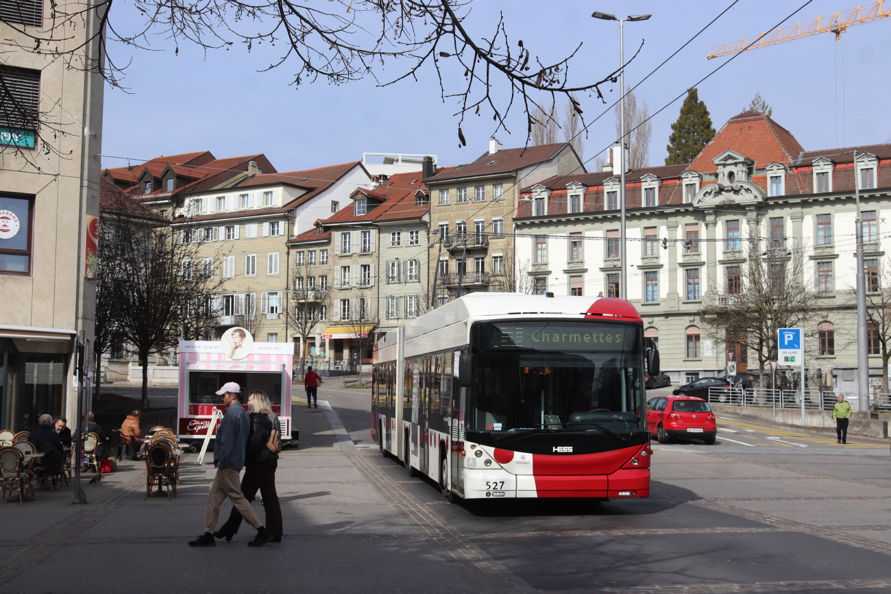 Фрибур, Hess SwissTrolley 3 (BGT-N2C) № 527