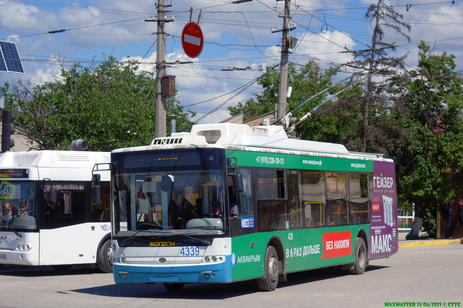 Крымский троллейбус, Богдан Т70110 № 4339