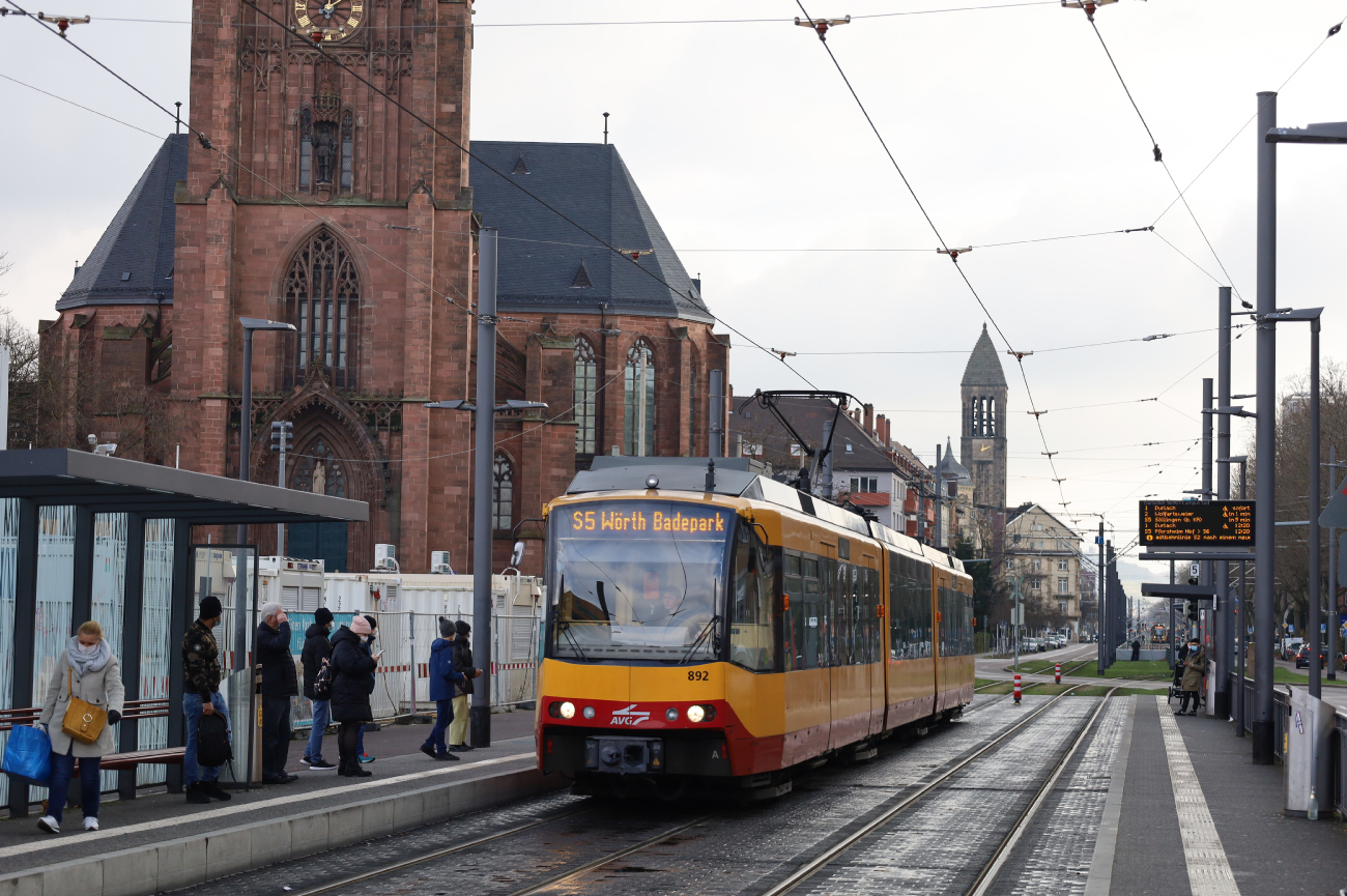 Карлсруэ, Siemens GT8-100D/M-2S № 892