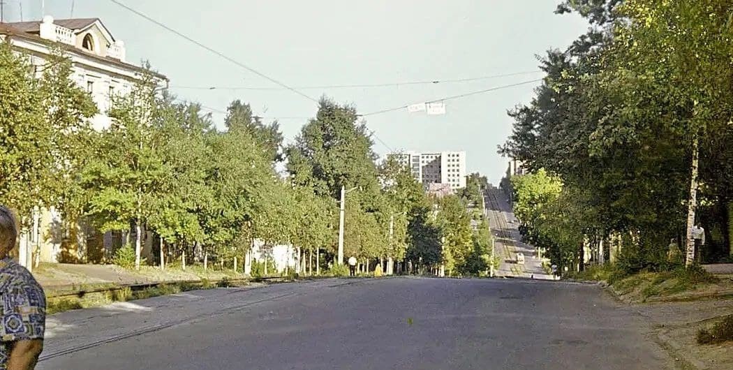 Khabarovsk — Old photos; Khabarovsk — tram line