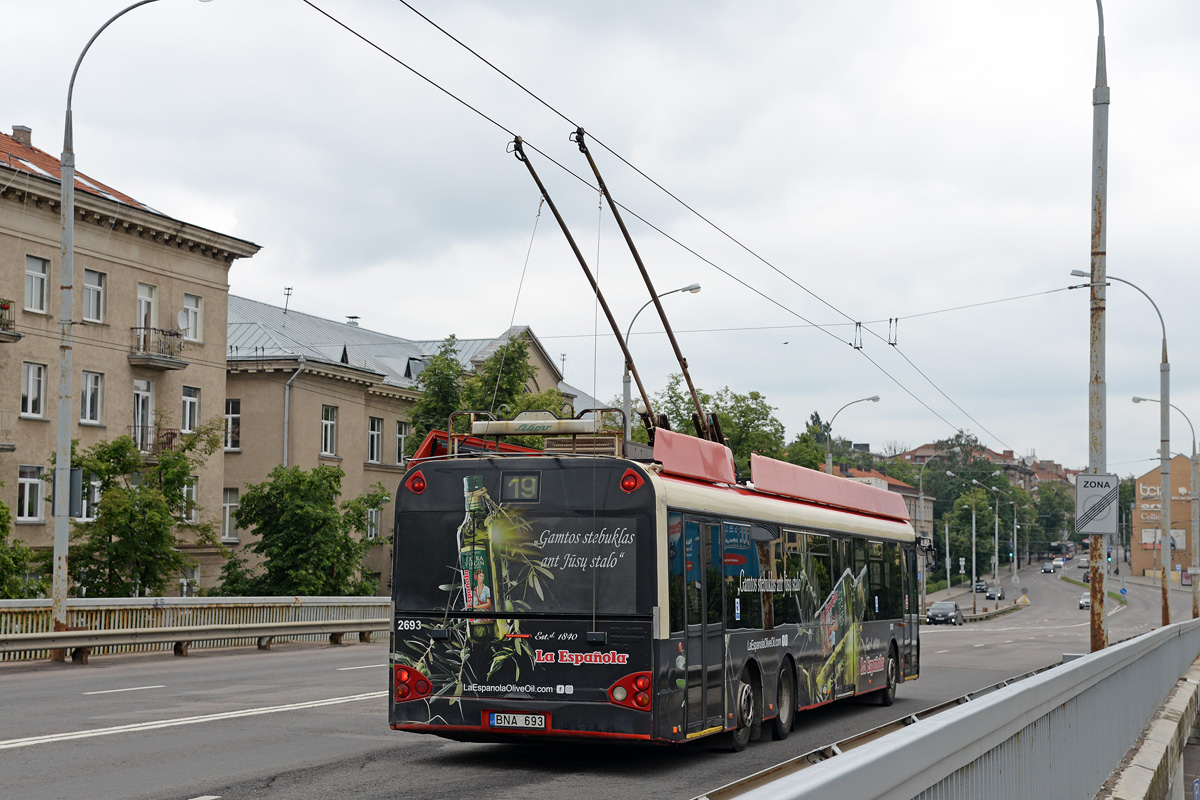 Вильнюс, Solaris Trollino II 15 AC № 2693; Вильнюс — Временные плановые изменения движения